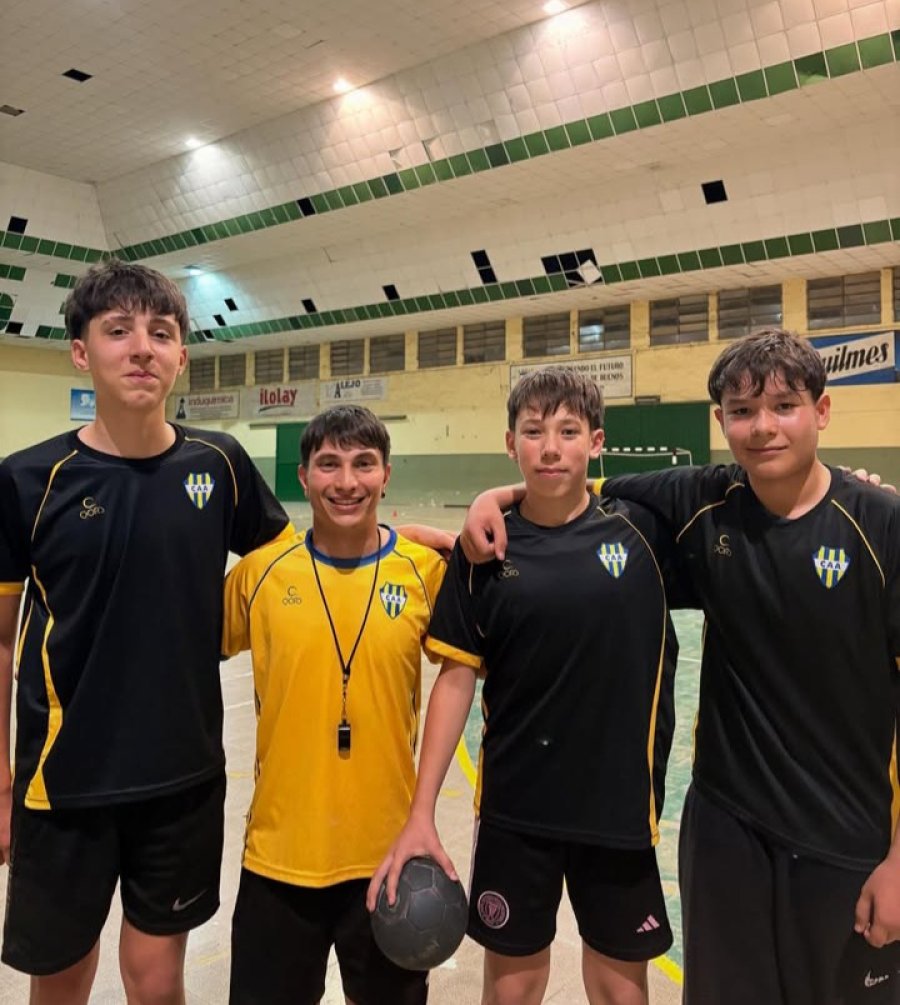 RUMBO AL ARGENTINO. M&aacute;ximo Celiz, Juan C&oacute;rdoba (E), Ignacio Avila y Lorenzo Merlino.