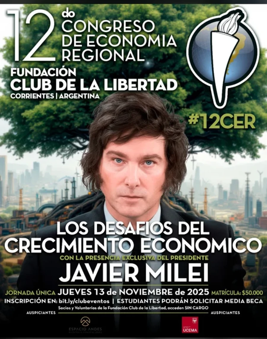 El libertario aspira a tener mayor presencia en el interior del pa&iacute;s.