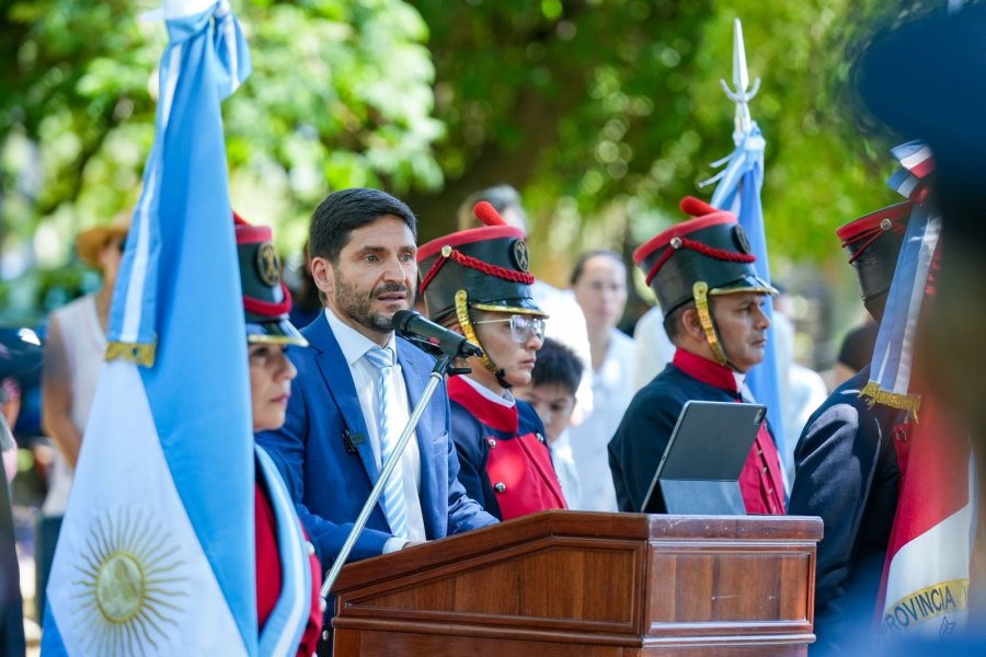 Pullaro en el 452&deg; aniversario de la fundaci&oacute;n de la ciudad de Santa Fe.
