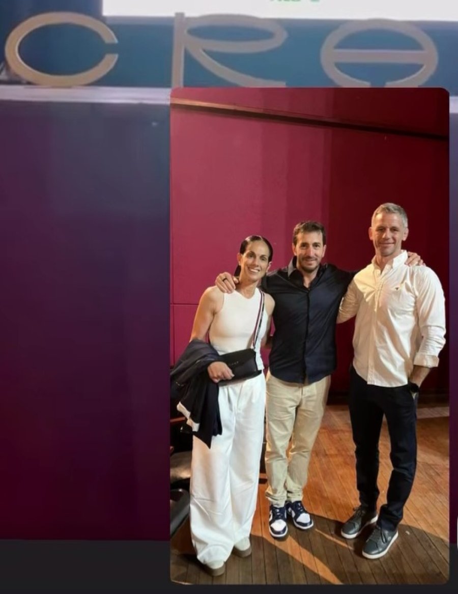 VISITA DE LUJO. G&oacute;mez Cora junto a Silvina Rodriguez Mes&oacute;n (Subsecretaria de Deporte Federado provincial) y Leonardo Crosetti (pte de CRAR).