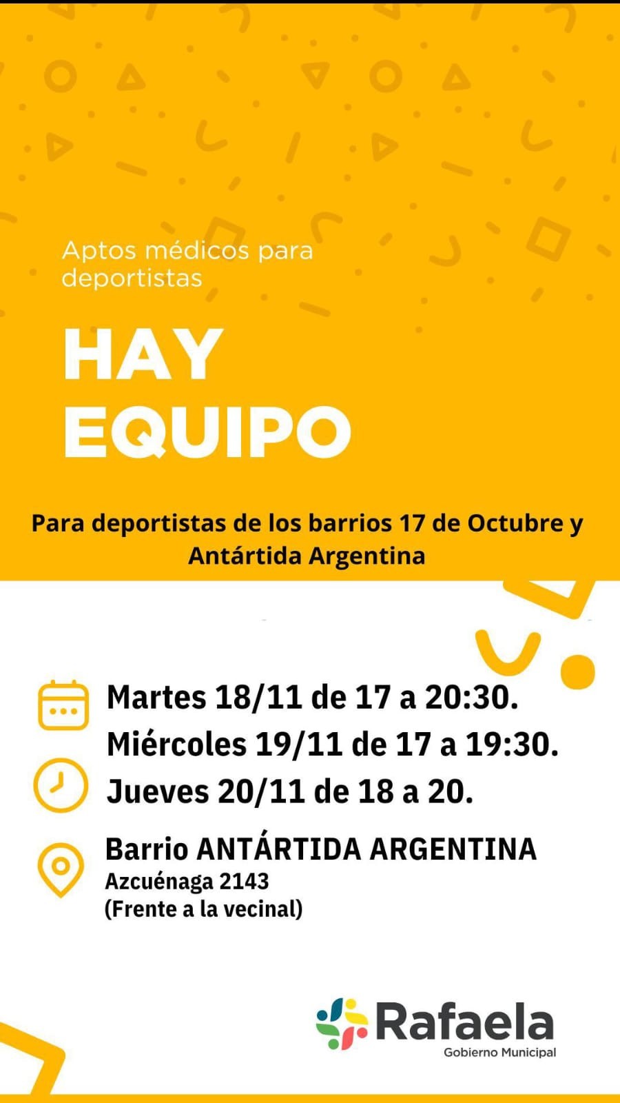 El &Oacute;mnibus Sanitario se encuentra trabajando en los barrios Ant&aacute;rtida Argentina y 17 de Octubre.