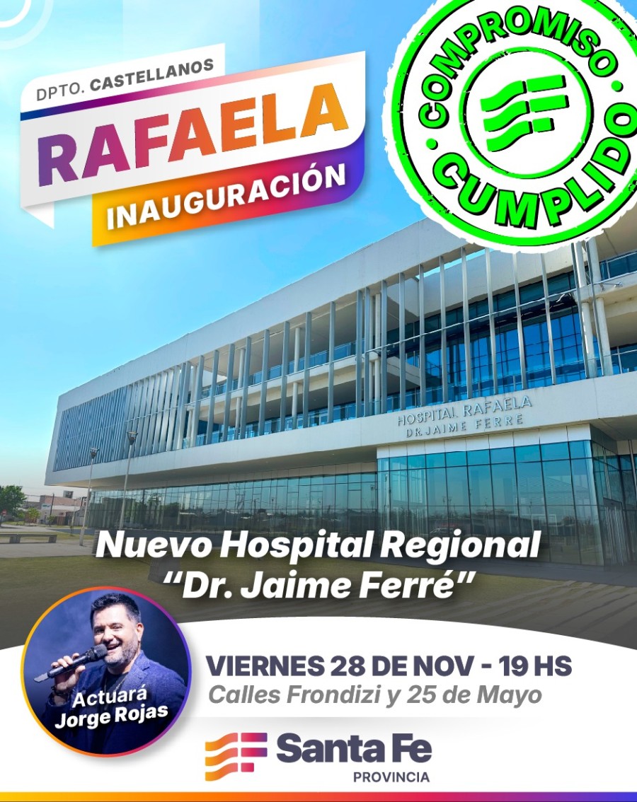 El acto se desarrollar&aacute; en calle Frondizi y 25 de Mayo, frente al nuevo edificio hospitalario.