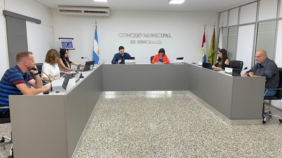 Los ediles sunchalenses durante uno de sus habituales encuentros.