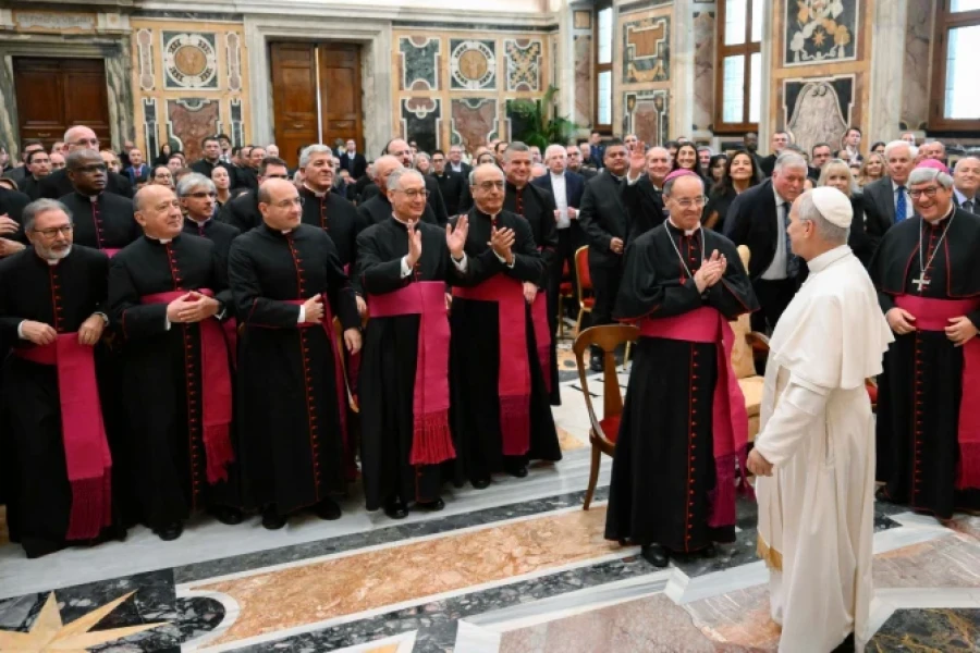 Audiencia del Papa Le&oacute;n XIV con la Rota Romana.