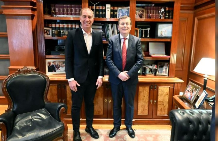 ENCUENTRO. Santilli se reuni&oacute; con Zamora, quien se mostr&oacute; abierto al Presupuesto y las reformas.