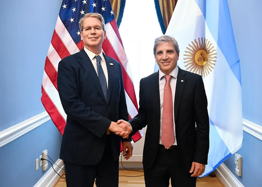 Scott Bessent y Luis Caputo.