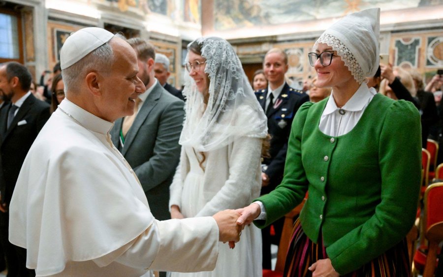 Audiencia del Papa con peregrinos de Letonia.