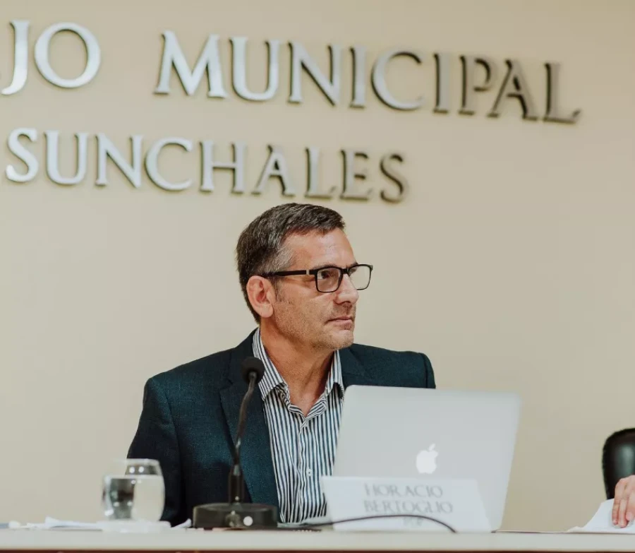 Horacio Bertoglio, cuando se desempe&ntilde;aba como edil.