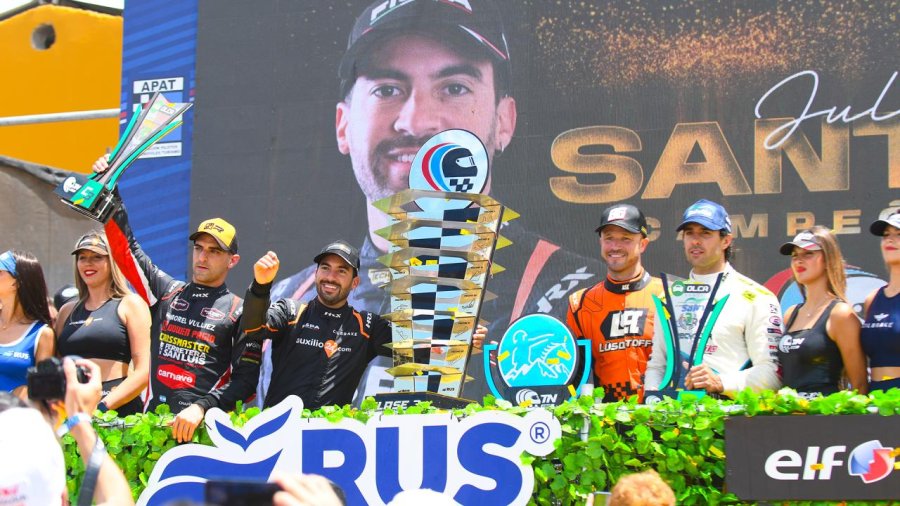 Chapur, el campe&oacute;n Santero, Canapino y Urcera en el podio de la Clase 3.