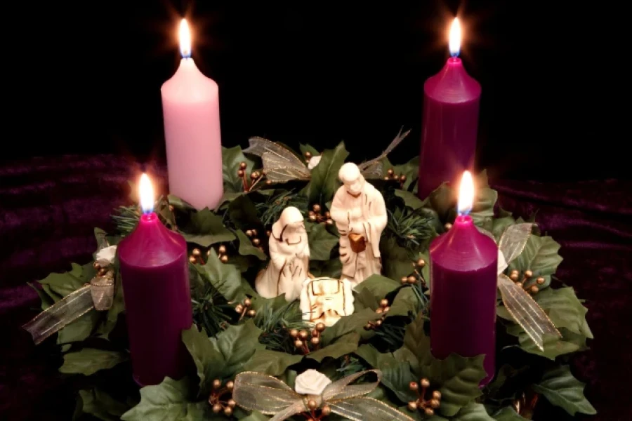 Corona de Adviento.