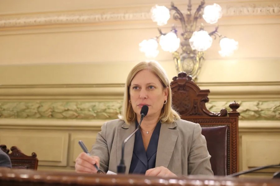 DESPEDIDA. En la sesi&oacute;n del pasado jueves 27 de noviembre, Gisela Scaglia presidi&oacute; por &uacute;ltima vez la Asamblea Legislativa.