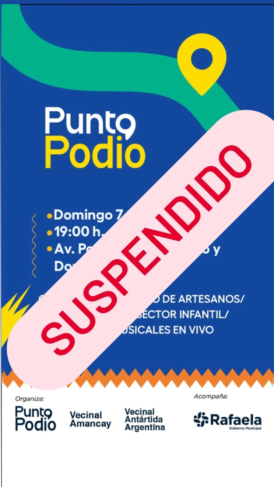 Se suspenden eventos al aire libre.