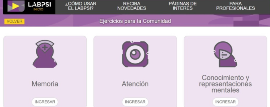 Labpsi ofrece m&aacute;s de 100 ejercicios para estimular la mente.