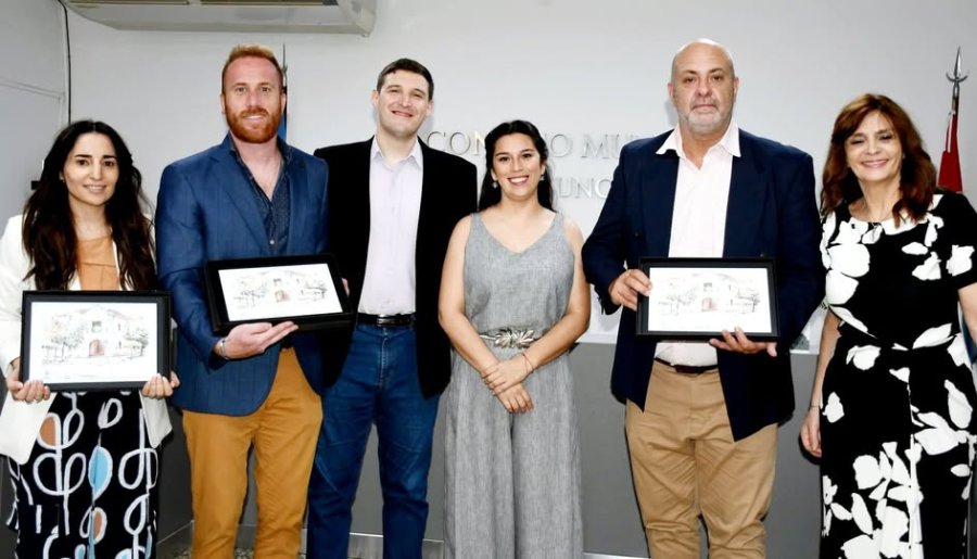 Carolina Giusti, Pablo Ghiano, Juan Ignacio Astor, Brenda Torriri, Santiago Dobler y Laura Balduino.