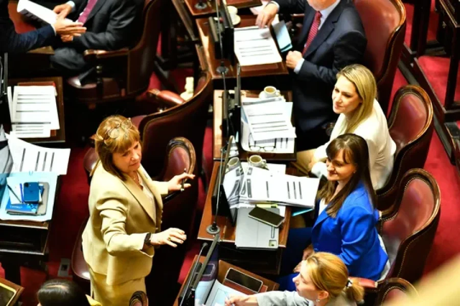 SENADORAS. La santafesina Carolina Losada junto a Patricia Bullrich.