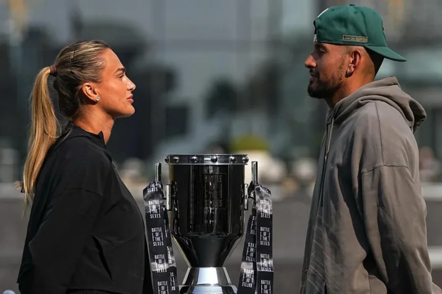 Sabalenka y Kyrgios, listos para una nueva &ldquo;Batalla de los sexos&rdquo;.