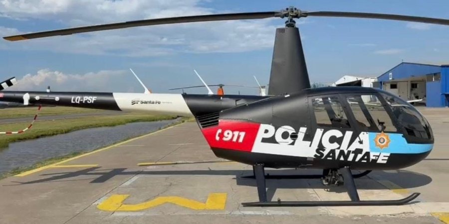 MAS SEGURIDAD. El nuevo helic&oacute;ptero que se incorporar&aacute; la Polic&iacute;a santafesina a partir de este martes.