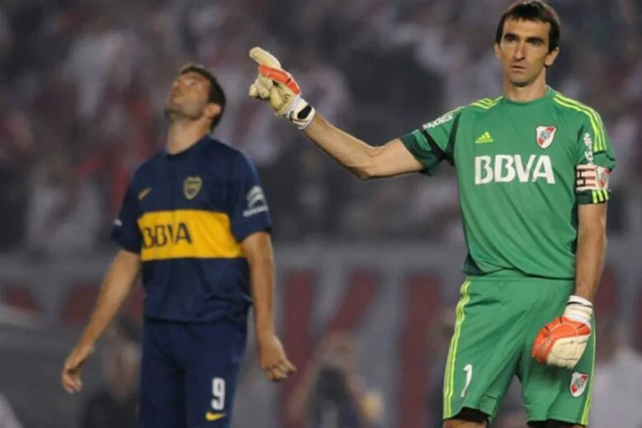 IMBORRABLE. El recuerdo que dej&oacute; Barovero en su paso por el arco de River.