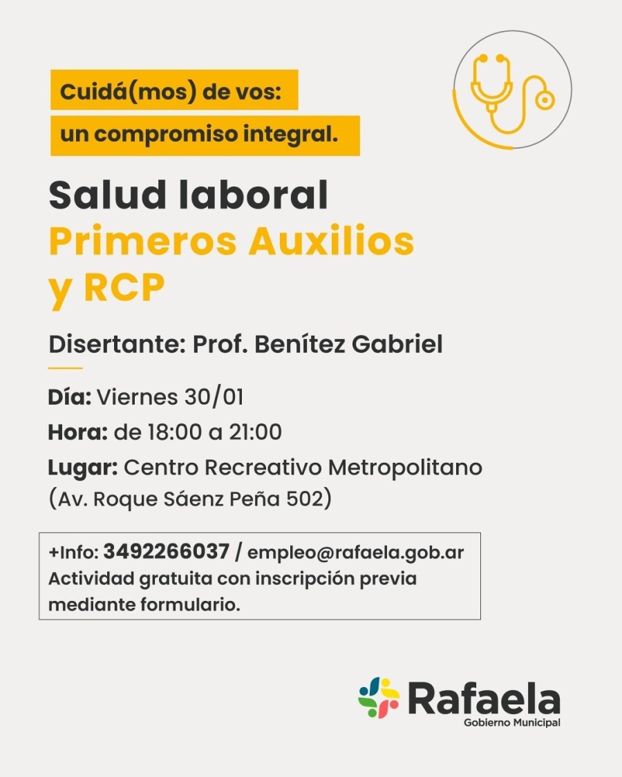 El disertante ser&aacute; el instructor Gabriel Ben&iacute;tez.