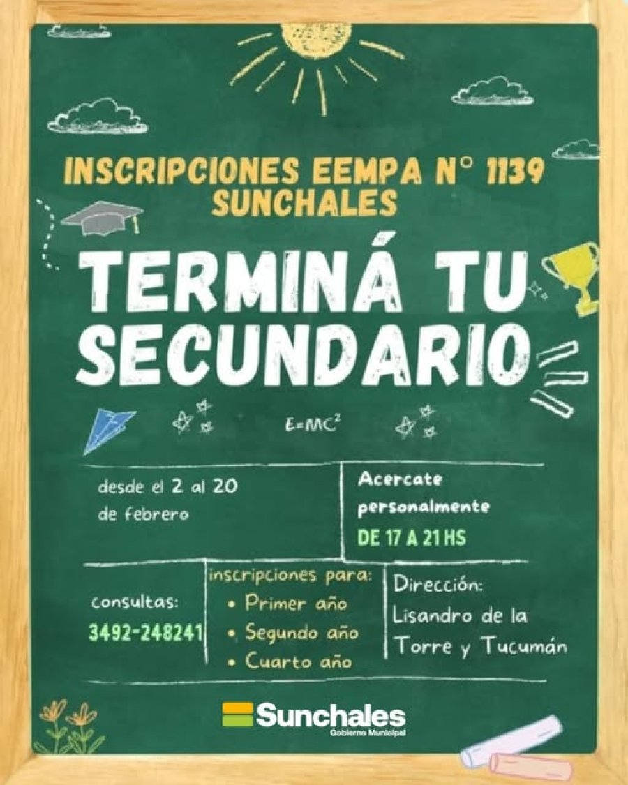 Convocatoria difundida desde el Municipio.