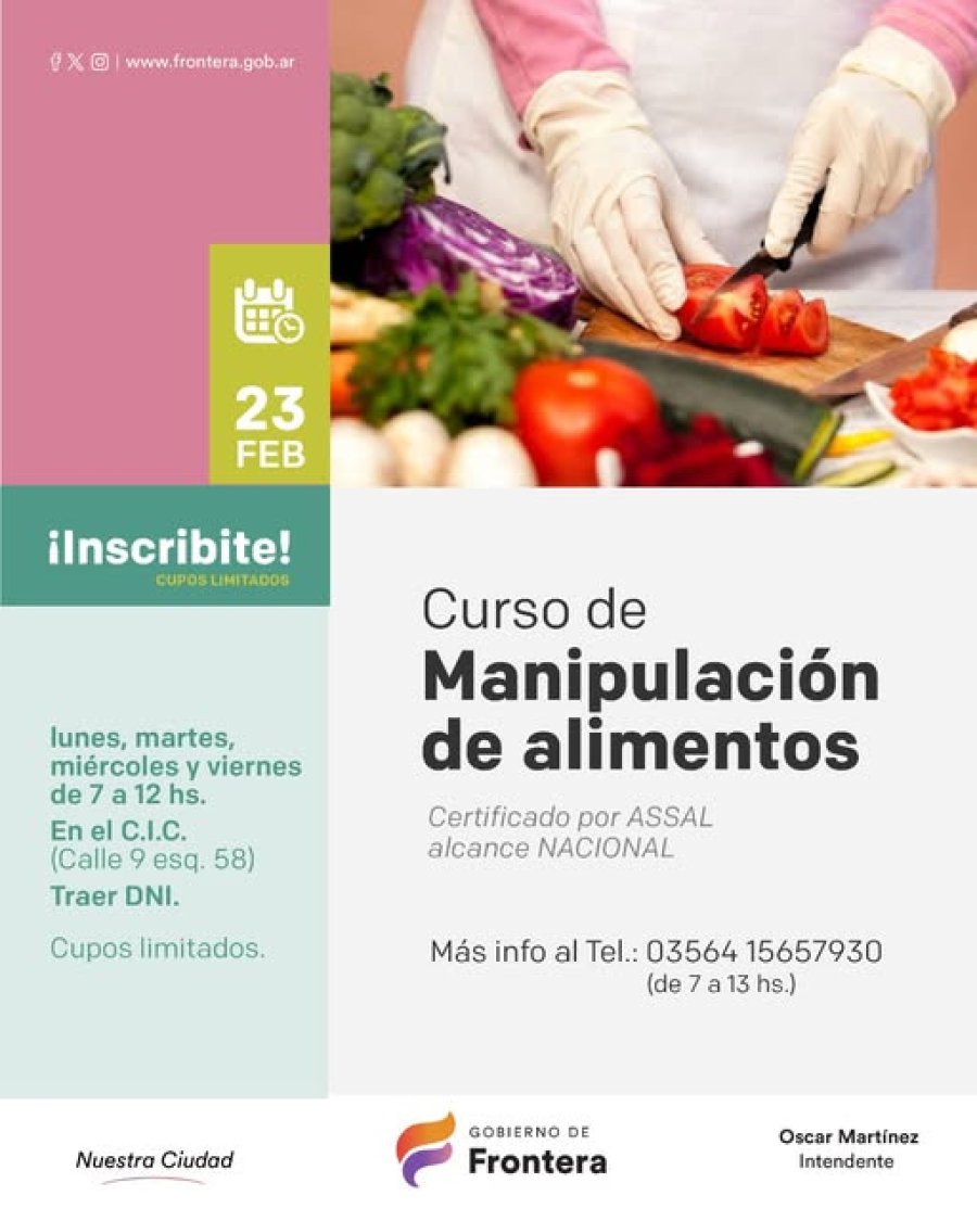 La convocatoria para hacer el curso.