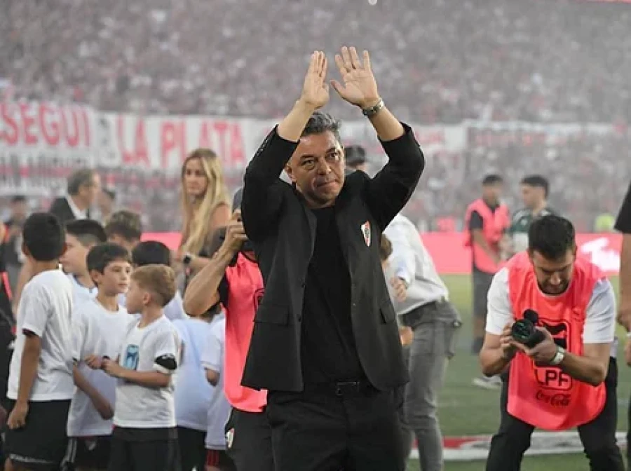 CON UNA SONRISA. El final del segundo ciclo en River fue con victoria.