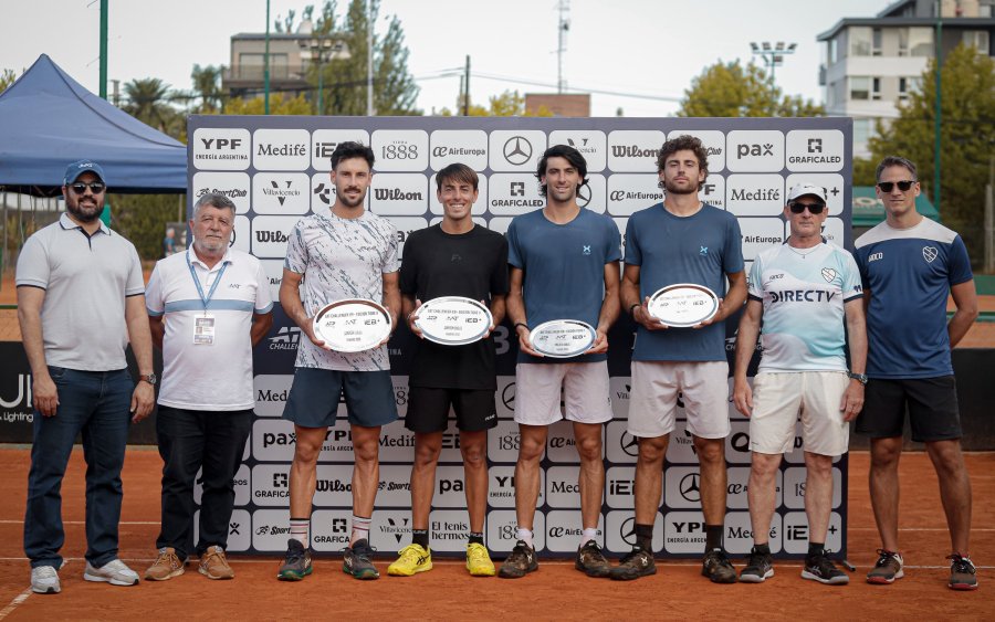 PREMIACION. Buena semana para la dupla que integra el rafaelino.