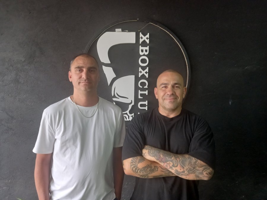 CON MUCHAS EXPECTATIVAS. Lucas Astrada y Jos&eacute; Ribonetto.
