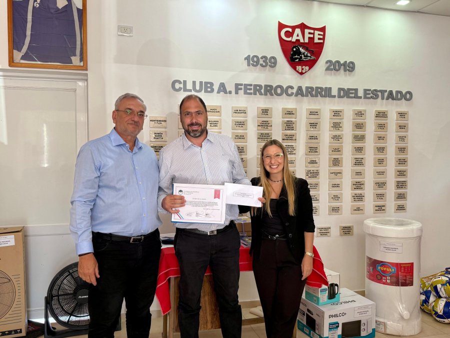 Alcides Calvo, Jos&eacute; Barbero y B&aacute;rbara Chivallero.