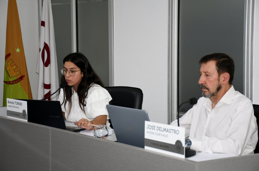 Brenda Torriri y Jos&eacute; Delmastro ediles de Ahora Sunchales.