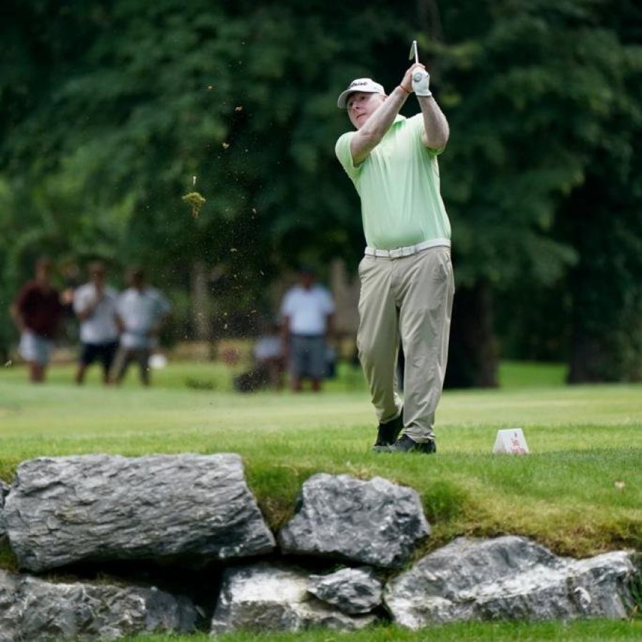 BUEN TORNEO. Gustavo Acosta, jugador del Jockey Club de Rafaela.