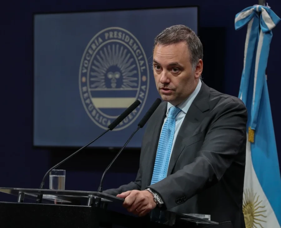 Manuel Adorni, jefe de Gabinete.