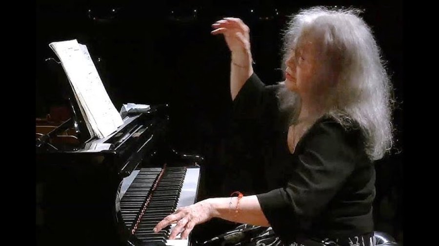 Marta Argerich, c&eacute;lebre pianista argentina.