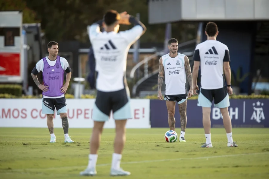 TAJANTE. El volante del seleccionado argentino.