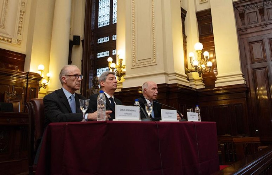 Carlos Rosenkrantz, Horacio Rosatti y Ricardo Lorenzetti, los ministros de la Corte Suprema de Justicia de la Naci&oacute;n.