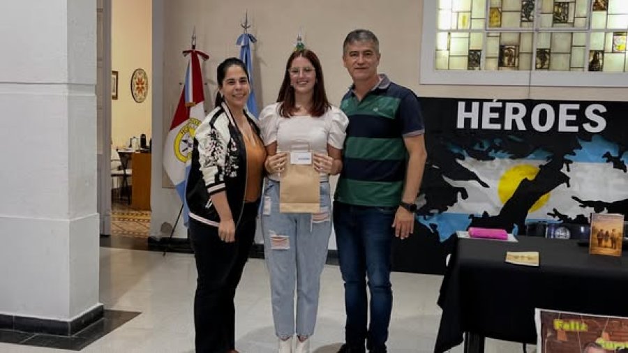 Un instante de la emotiva ceremonia.