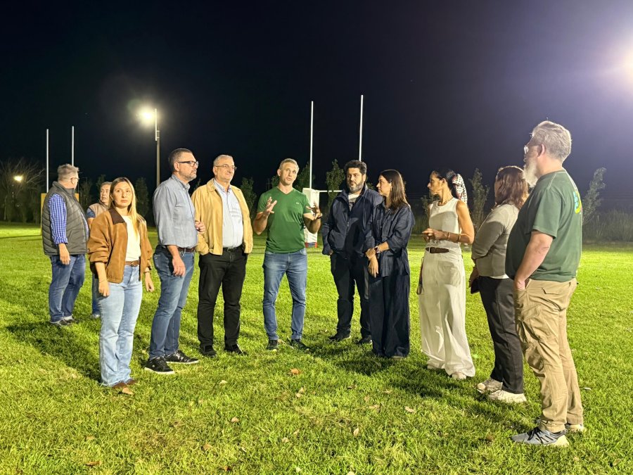 RECORRIDA. Un momento de la estad&iacute;a en el C&iacute;rculo Rafaelino de Rugby.