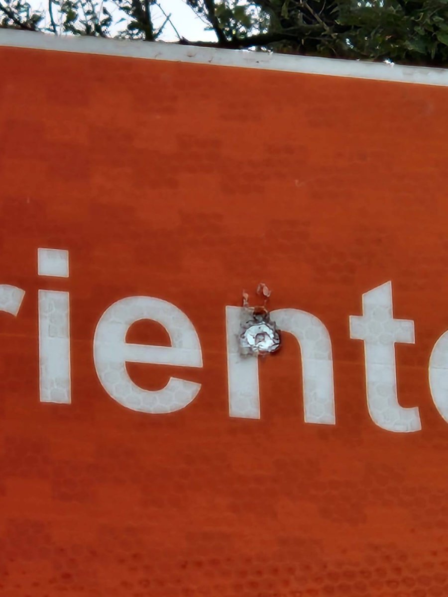 Imagen del cartel afectado.