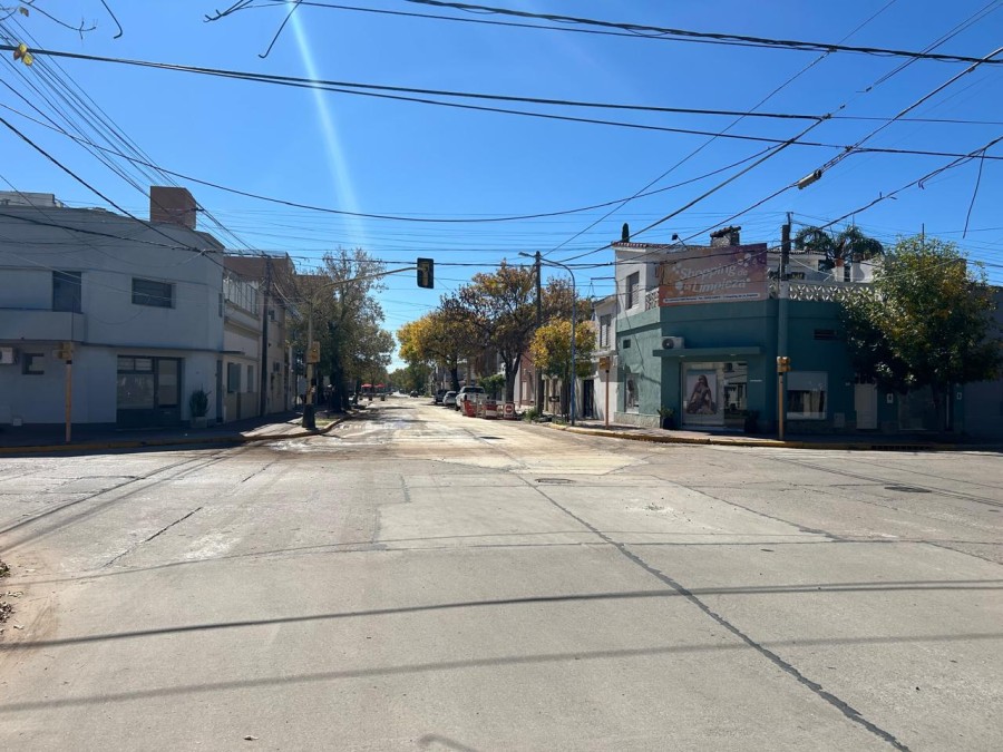 Calle liberada, un alivio para el tr&aacute;nsito en ese sector de la ciudad. (FOTO PRENSA MUNICIPAL)