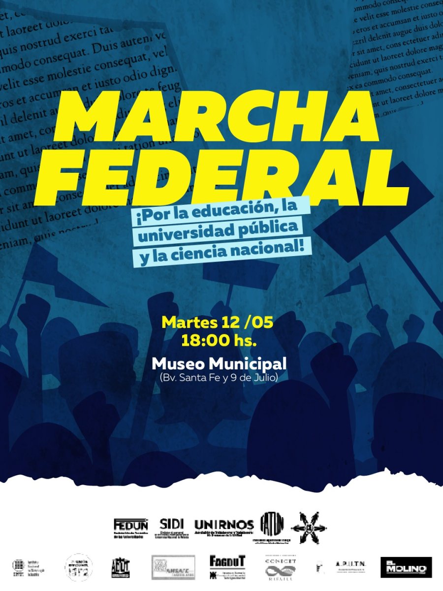 PROTESTA. La convocatoria se realizar&aacute; bajo la consigna de defender la educaci&oacute;n y la ciencia como pilares fundamentales para el desarrollo del pa&iacute;s.