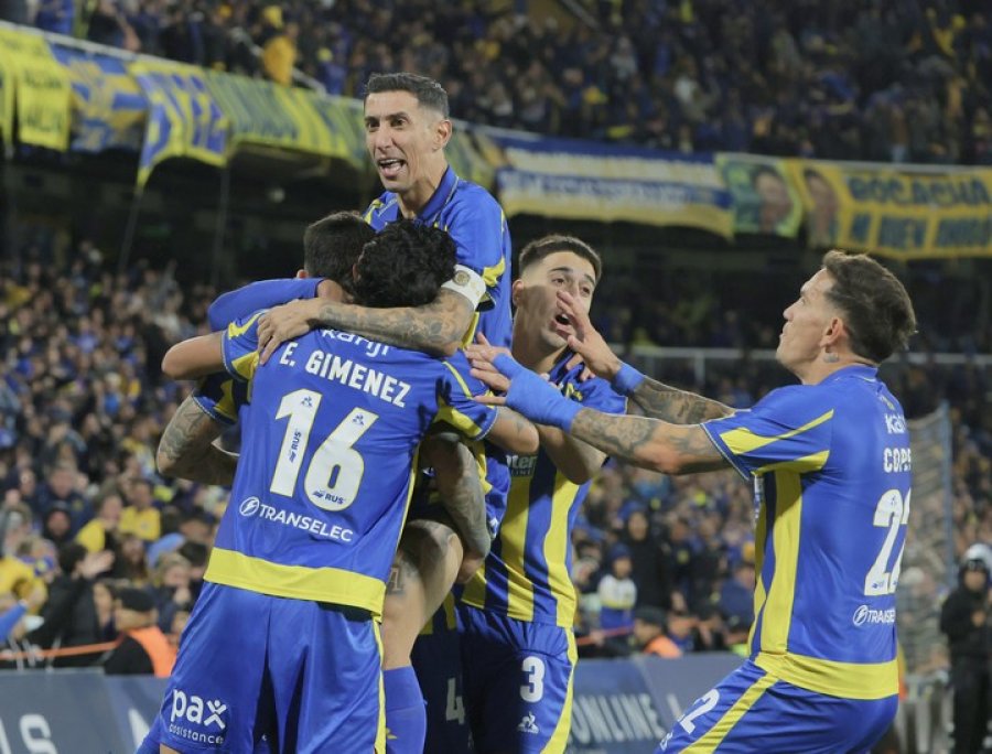 FESTEJO ROSARINO. Rosario Central lo gan&oacute; en el suplementario.
