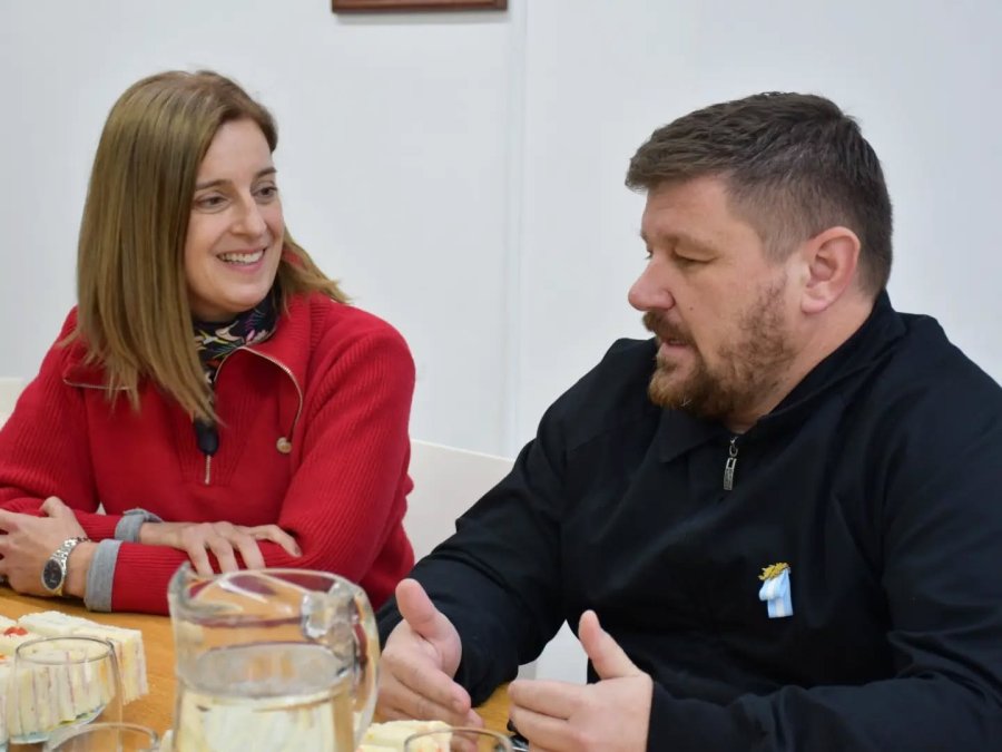 Erica Hynes y Pablo Pinotti.