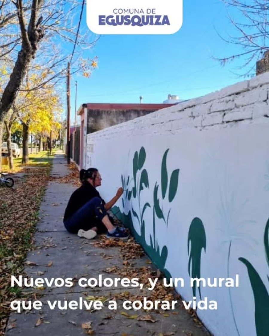 Claudia Fassi trabajando en su creaci&oacute;n.