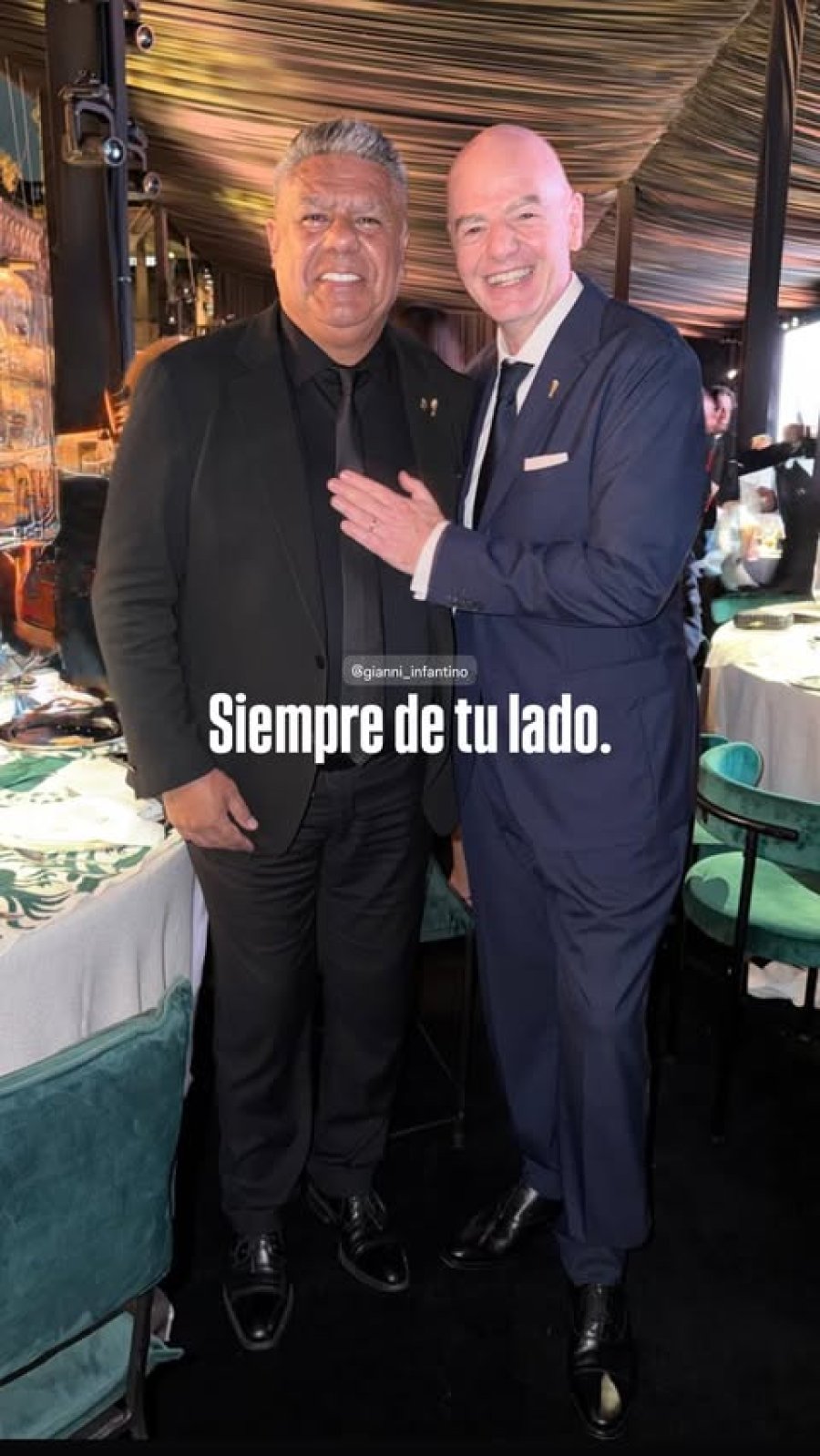 EN MEXICO. Tapia e Infantino.