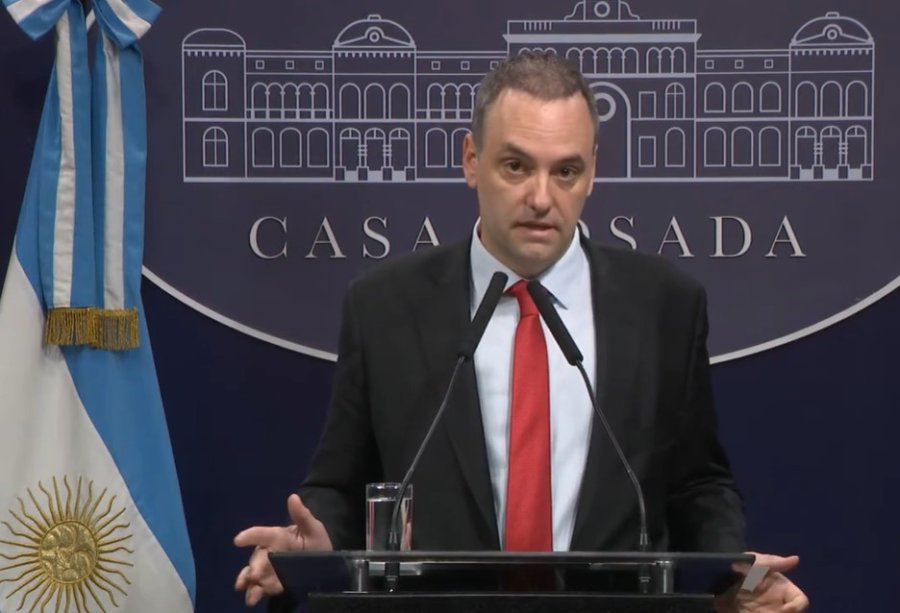 Manuel Adorni, el cuestionado jefe de Gabinete del Gobierno nacional.