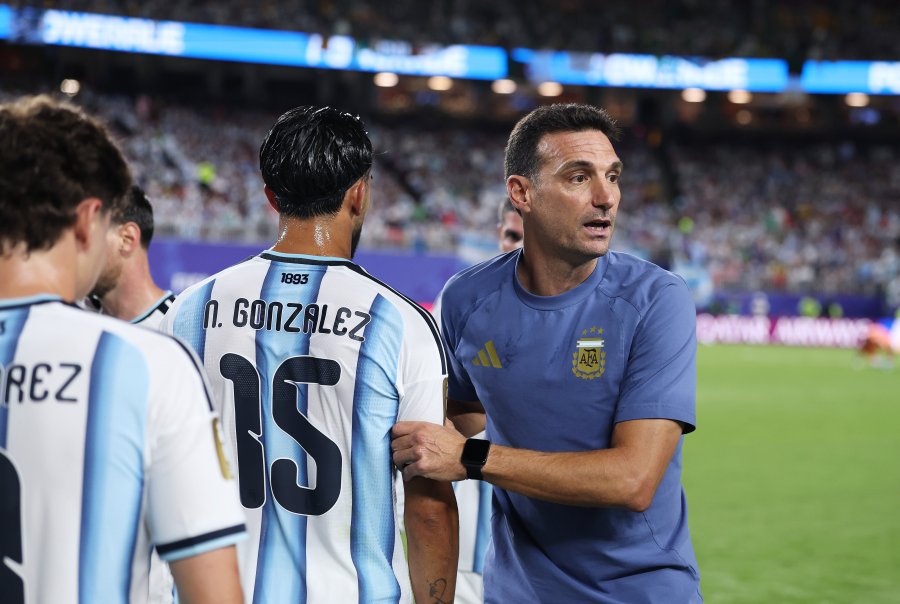 DT. Scaloni pudo hacer cambios con tranquilidad.