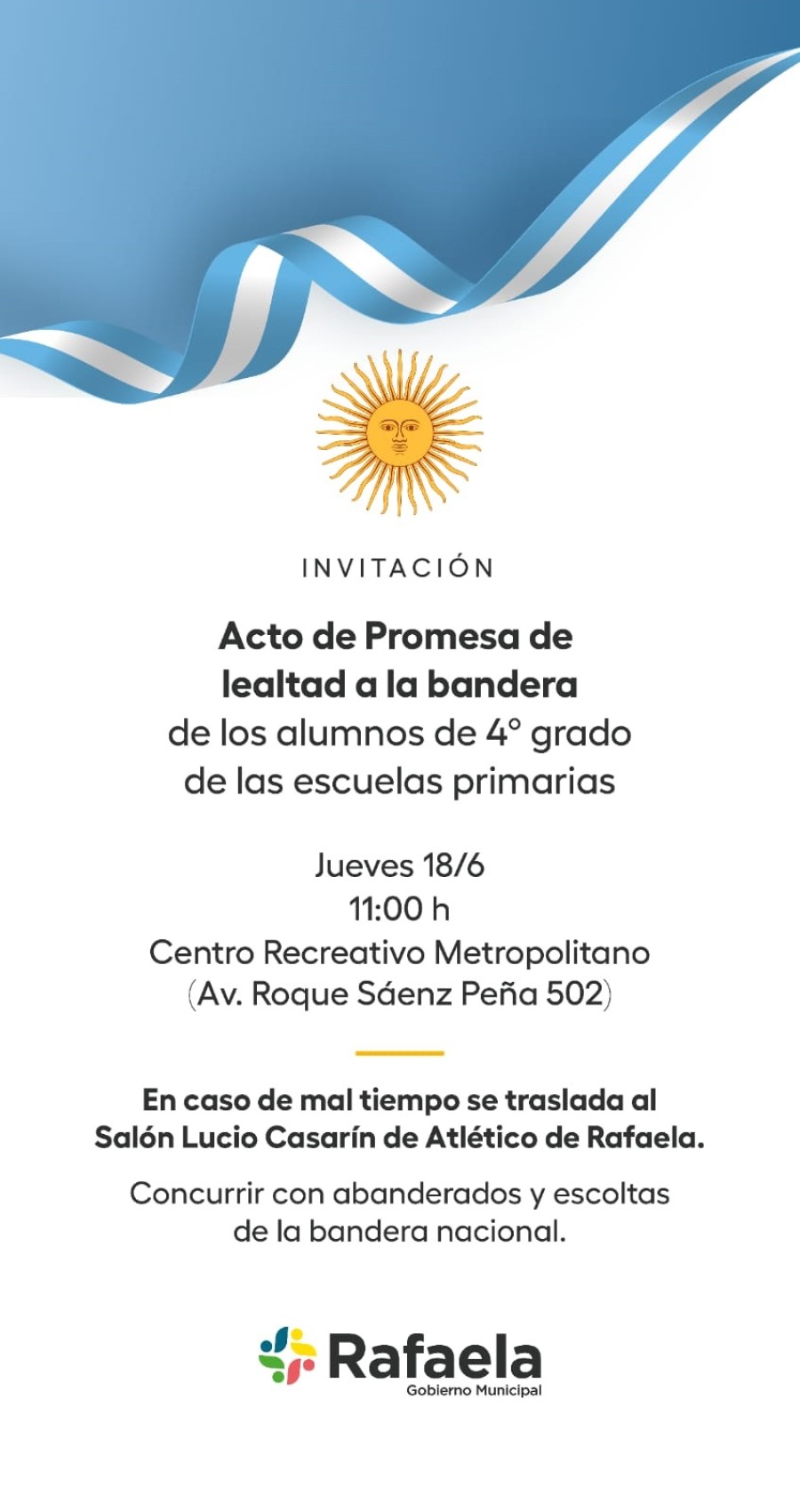 Se invita a la comunidad a participar del evento.