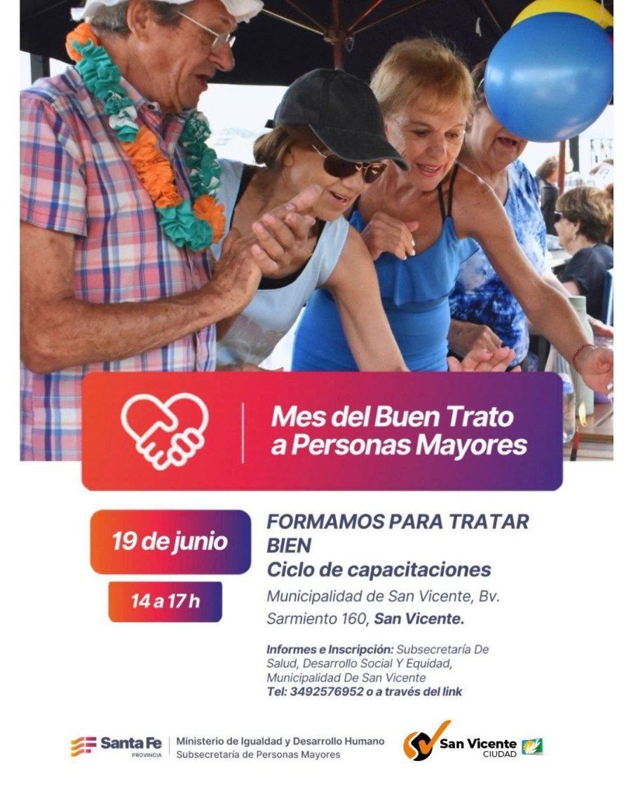 Convocatoria difundida por la Municipalidad.