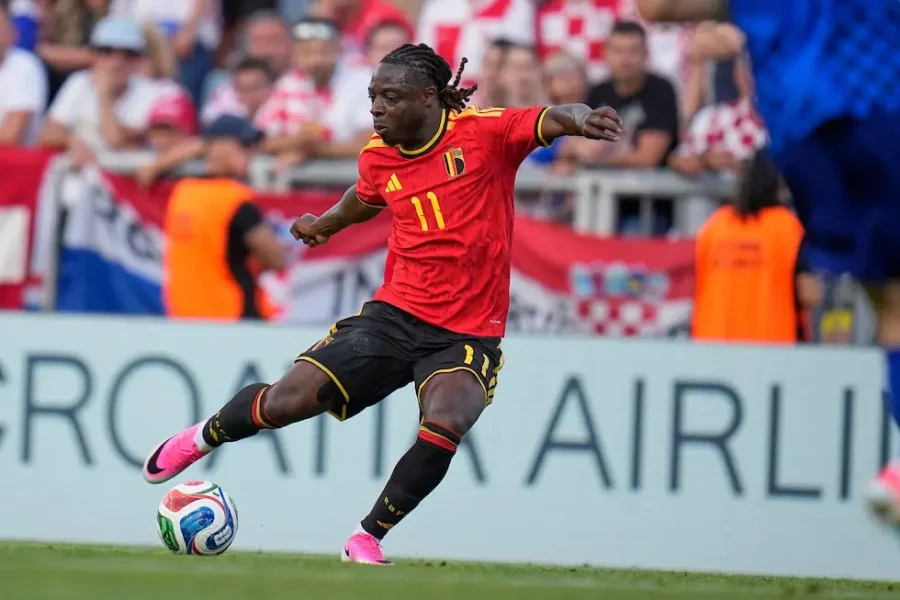 J&eacute;r&eacute;my Doku, uno de los delanteros de B&eacute;lgica.