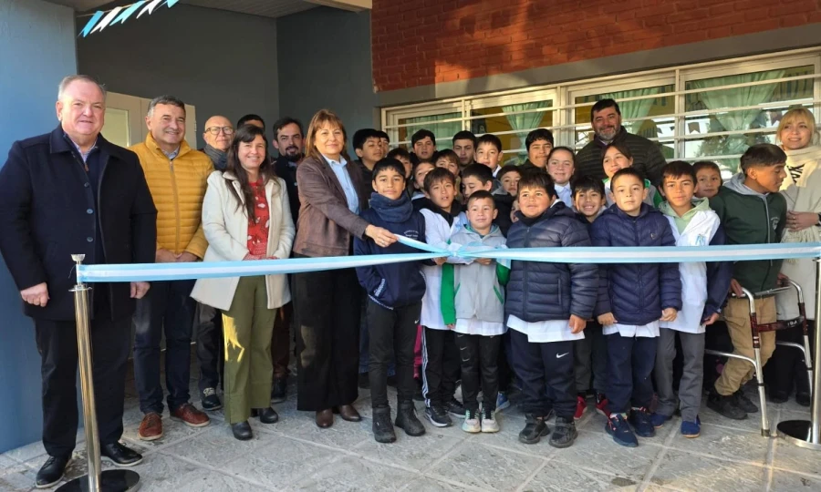 La inauguracio´n de la nueva aula.